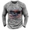 Digital printed pullover long sleeved top HF3018-01-04