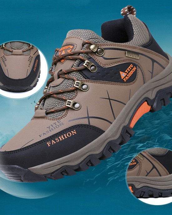 Mountaineering Men’s Shoes Low Top Snow Boots Outdoor Adventure Camping Leisure Hiking Shoes