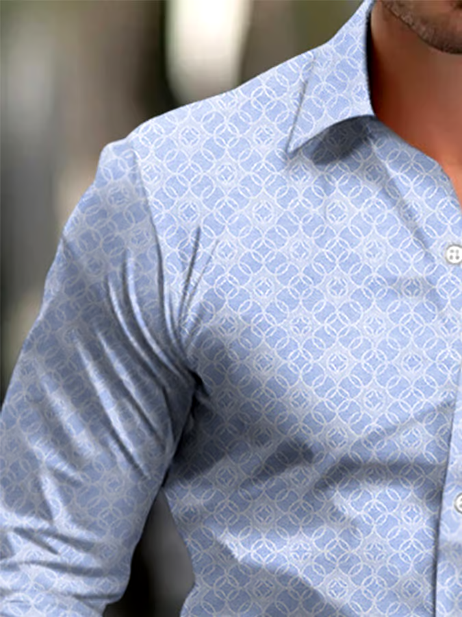 Men's Business Style Simple Shirt