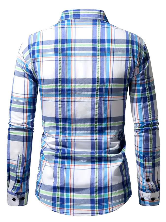 Men's Plaid Business Casual Shirt