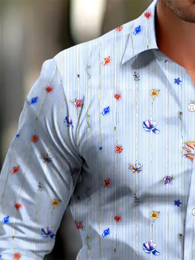 Men's Business Style Simple Shirt