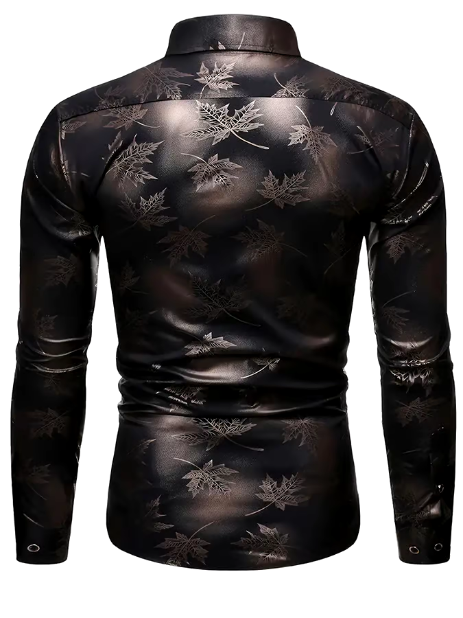 Men's Geometric Business Casual Shirt