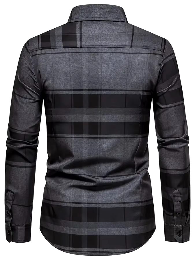 Men's Plaid Business Casual Shirt