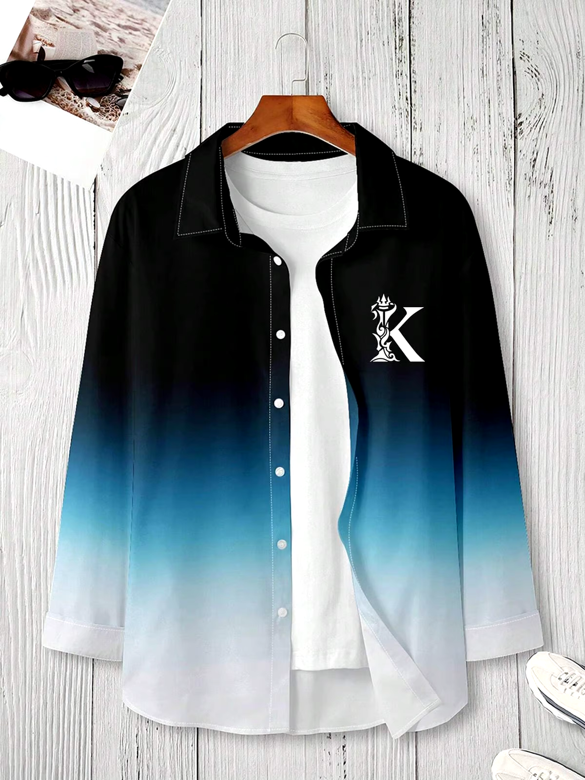 Men's Business Casual Long Sleeve Shirt