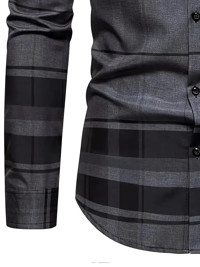 Men's Plaid Business Casual Shirt