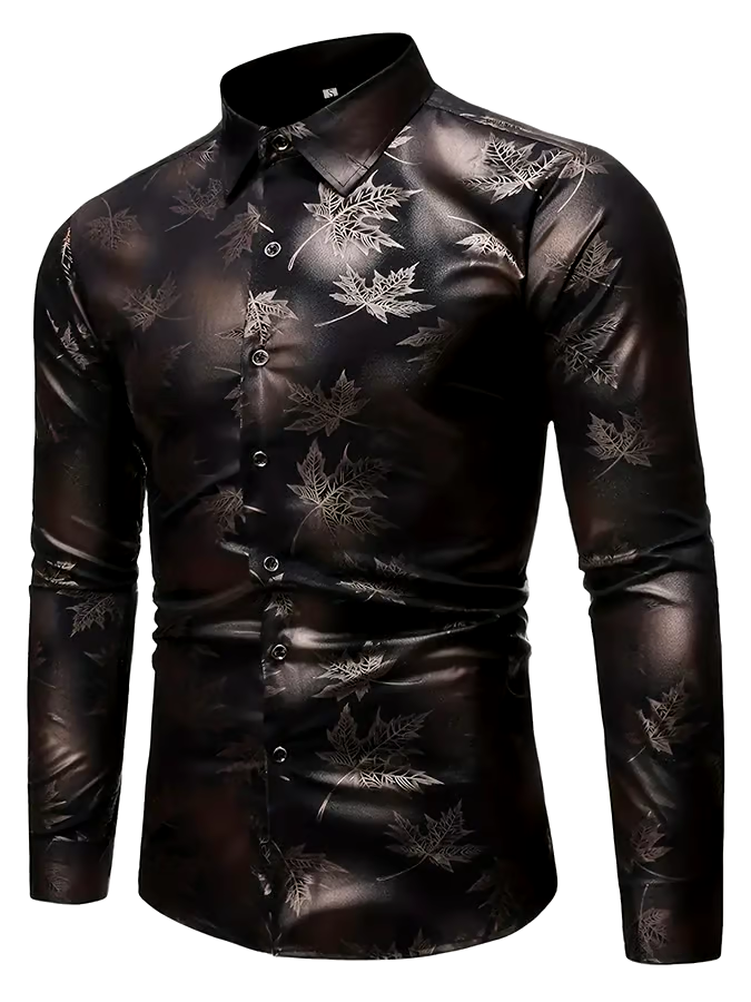 Men's Geometric Business Casual Shirt