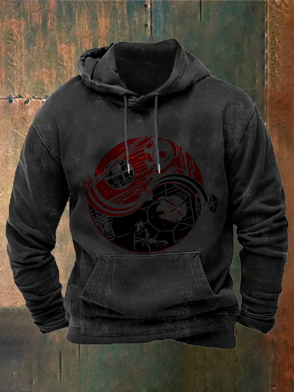 Men's Vintage Color Block Star Wars Print Sweatshirt