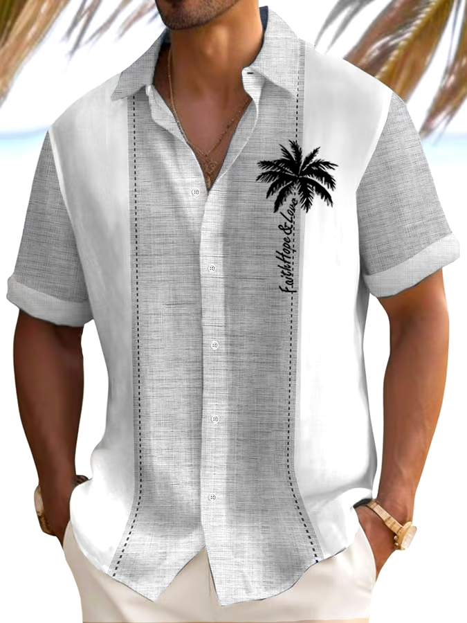 Men's Faith Print Shirt (No Pockets)