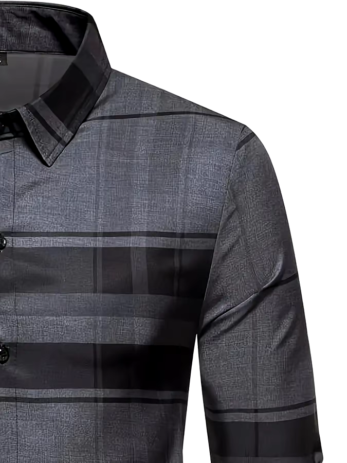 Men's Plaid Business Casual Shirt