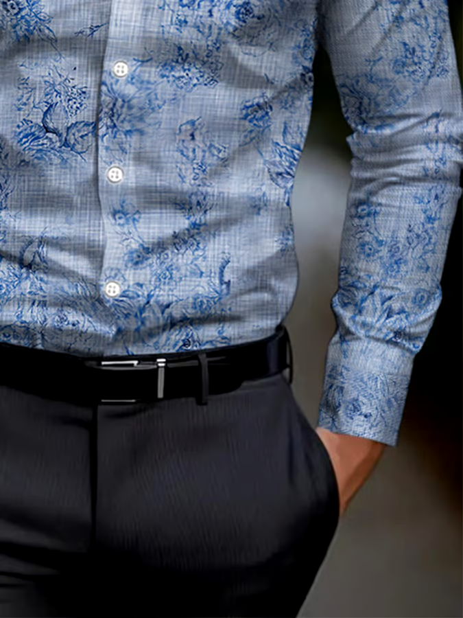 Men's Business Style Simple Shirt