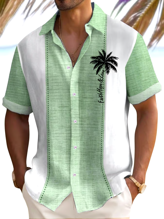 Men's Faith Print Shirt (No Pockets)