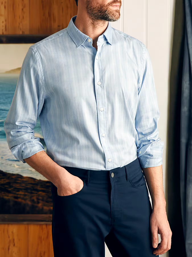 Men's Plaid Business Casual Shirt