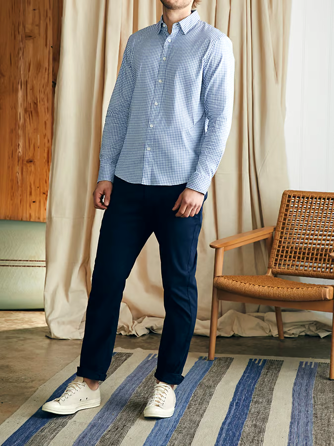 Men's Plaid Business Casual Shirt