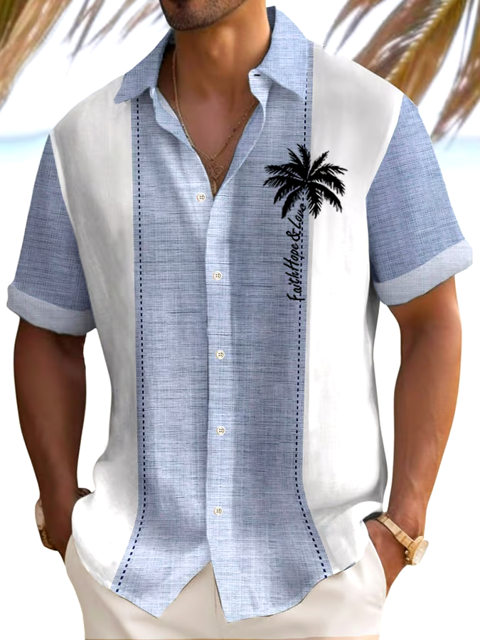 Men's Faith Print Shirt (No Pockets)