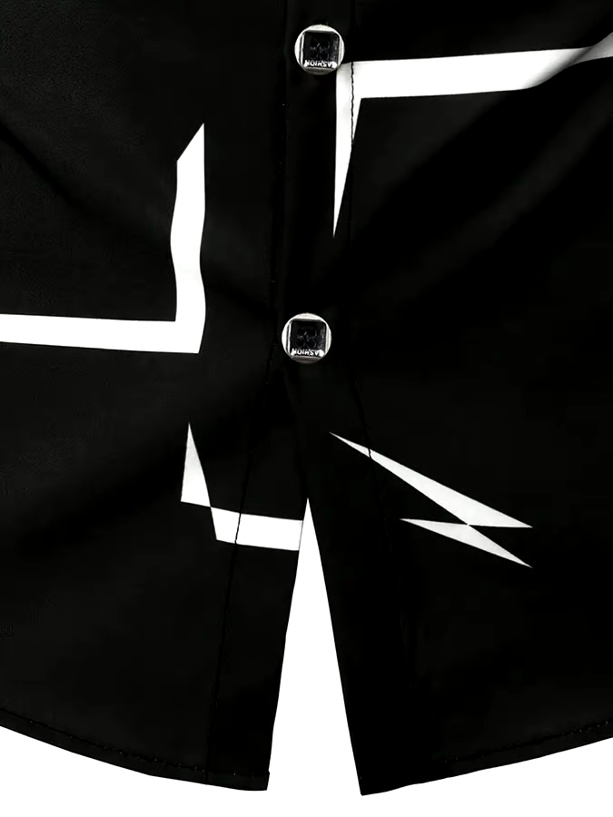 Men's Geometric Business Casual Shirt